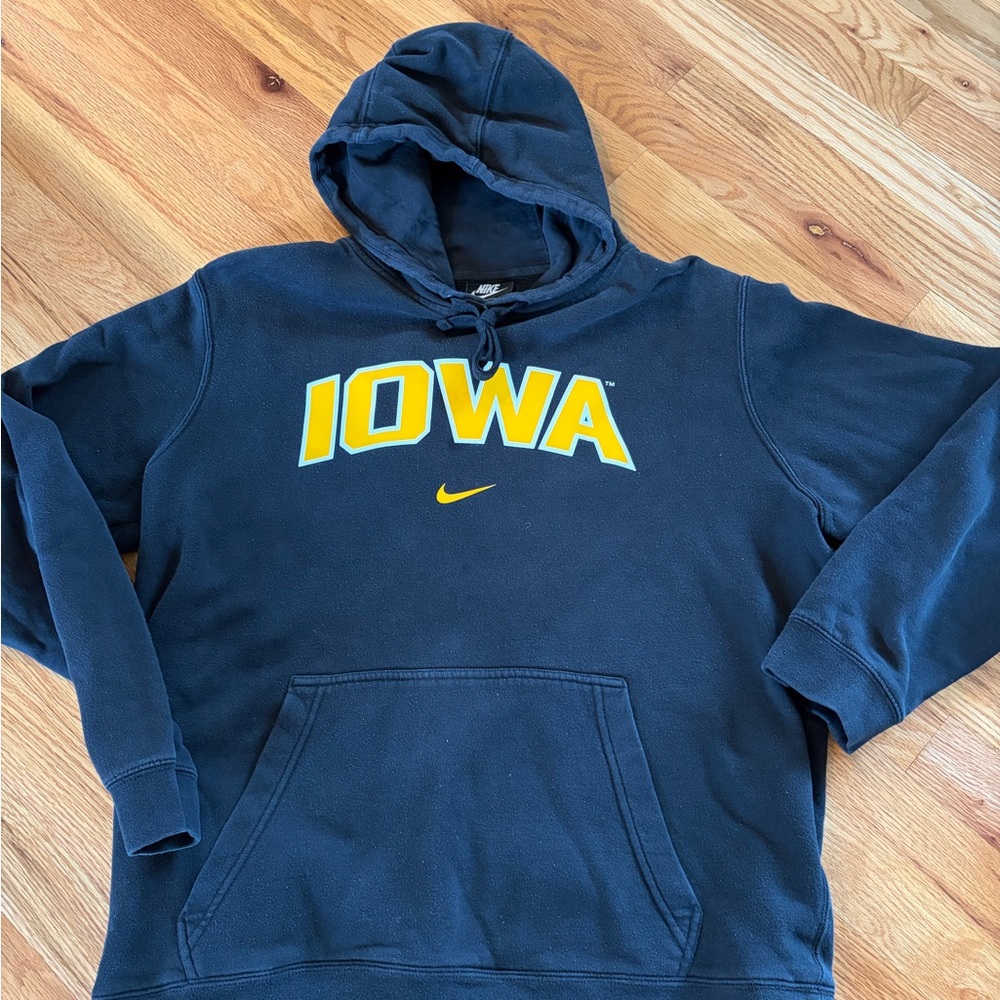 Nike Black and Yellow Iowa Hoodie